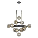 Smoke/Polished Nickel Viaggio Chandelier by Tech Lighting