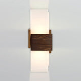 Acuo Wall Sconce by Cerno, Finish: Aluminum Brushed, Walnut Dark Stained, White Washed Oak, Walnut, Light Option: 2700K LED, 3500K LED, GU24, | Casa Di Luce Lighting