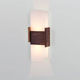 Acuo Wall Sconce by Cerno, Finish: Aluminum Brushed, Walnut Dark Stained, White Washed Oak, Walnut, Light Option: 2700K LED, 3500K LED, GU24, | Casa Di Luce Lighting