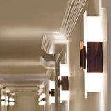 Acuo Wall Sconce by Cerno, Finish: Aluminum Brushed, Walnut Dark Stained, White Washed Oak, Walnut, Light Option: 2700K LED, 3500K LED, GU24, | Casa Di Luce Lighting