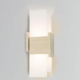 Acuo Wall Sconce by Cerno, Finish: Aluminum Brushed, Walnut Dark Stained, White Washed Oak, Walnut, Light Option: 2700K LED, 3500K LED, GU24, | Casa Di Luce Lighting