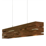 Aeris Linear Pendant by Cerno, Color: Walnut, Dark Stained Walnut - Cerno, Finish: Aluminum Brushed, Black Anodized Aluminum-Cerno, Light Option: 2700K LED, 3500K LED | Casa Di Luce Lighting