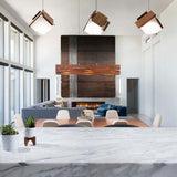 Aeris Linear Pendant by Cerno, Color: Walnut, Dark Stained Walnut - Cerno, Finish: Aluminum Brushed, Black Anodized Aluminum-Cerno, Light Option: 2700K LED, 3500K LED | Casa Di Luce Lighting