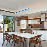 Aeris Linear Pendant by Cerno, Color: Walnut, Dark Stained Walnut - Cerno, Finish: Aluminum Brushed, Black Anodized Aluminum-Cerno, Light Option: 2700K LED, 3500K LED | Casa Di Luce Lighting