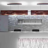 Aeris Linear Pendant by Cerno, Color: Walnut, Dark Stained Walnut - Cerno, Finish: Aluminum Brushed, Black Anodized Aluminum-Cerno, Light Option: 2700K LED, 3500K LED | Casa Di Luce Lighting