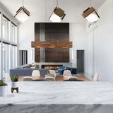 Mica LED Pendant by Cerno, Color Temperature: 2700K, 3500K, Size: Small, Large, Wood Color: Walnut-LZF, Walnut Dark Stained-Cerno | Casa Di Luce Lighting