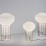 Aerostat Table Lamp by Fabbian, Finish: Black, Copper, Brass, Size: Small, Large, | Casa Di Luce Lighting