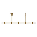Aged Brass Wit Linear Suspension by Tech Lighting