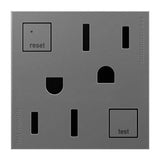 Adorne 15A Tamper-Resistant Self-Test GFCI Outlet by Legrand Adorne, Color: White, Graphite, Magnesium-Legrand Adorne, , | Casa Di Luce Lighting