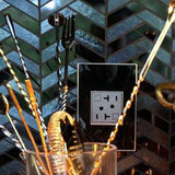 Adorne 20A Tamper-Resistant Self-Test GFCI Outlet by Legrand Adorne, Color: White, Graphite, Magnesium-Legrand Adorne, , | Casa Di Luce Lighting