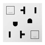 Adorne 20A Tamper-Resistant Self-Test GFCI Outlet by Legrand Adorne, Color: White, Graphite, Magnesium-Legrand Adorne, , | Casa Di Luce Lighting