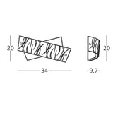 Agnese Wall Light by GEA Luce by Gea Luce, Sizes: Small, Medium, Large, Glass Shade: White, Orange, Black, | Casa Di Luce Lighting