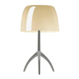 Lumiere Table Lamp by Foscarini, Color: Turquoise, White, Warm White, Cherry Red - Foscarini, Finish: Aluminum, Champagne, Black Chrome, Size: Small, Large | Casa Di Luce Lighting