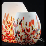 Ambiente Multicoloured Red Murrine Table Lamp by Murano Arte, Sizes: Small, Medium, Large, , | Casa Di Luce Lighting