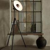 Apollo Floor Lamp by Seed Design, Finish: Matt Black/Copper/Black-Seed Design, Matt Black/Copper/Oak-Seed Design, Size: Small, Large, | Casa Di Luce Lighting