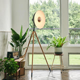 Apollo Floor Lamp by Seed Design, Finish: Matt Black/Copper/Black-Seed Design, Matt Black/Copper/Oak-Seed Design, Size: Small, Large, | Casa Di Luce Lighting