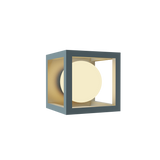 Cubic Wall Light - Satin Blue