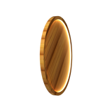 Naia Edge Lit Wall Lamp - Teak, Size: Small, Medium, Large, ,| Casa Di Luce Lighting