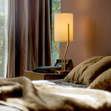 Arborescence Table Lamp by CVL, Shade: Drop Paper 100-CVL, Drop Paper 101-CVL, Drop Paper 103-CVL, Finish: Satin Brass, Satin Graphite-CVL, Nickel Satin, Satin Copper-CVL, Brass Polished, Polished Graphite-CVL, Nickel Polished, Polished Copper-Mitzi, | Casa Di Luce Lighting