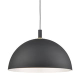 Archibald Pendant by Kuzco, Finish: Black with Gold, Brushed Nickel with Black, White-with-Gold, Size: Small, Medium, Large, | Casa Di Luce Lighting