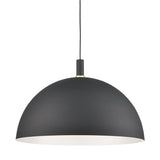 Archibald Pendant by Kuzco, Finish: Black with Gold, Size: Large, | Casa Di Luce Lighting