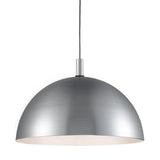 Archibald Pendant by Kuzco, Finish: Brushed Nickel with Black, Size: Large, | Casa Di Luce Lighting