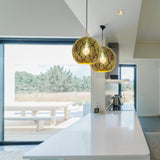 Aria Metal Hamsa Pendant Light by Dounia Home