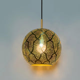 Aria Metal Hamsa Pendant Light by Dounia Home