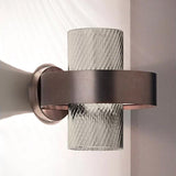 Armonia AP 25 Wall Light by Vistosi, Color: Crystal, Smokey, Finish: Black/Brass, Black/Copper, | Casa Di Luce Lighting