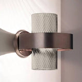 Armonia AP 25 Wall Light by Vistosi, Color: Crystal, Smokey, Finish: Black/Brass, Black/Copper, | Casa Di Luce Lighting