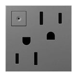 Adorne 15A Energy-Saving On-Off Outlet by Legrand Adorne, Color: White, Graphite-Legrand Adorne, Magnesium-Legrand Adorne, , | Casa Di Luce Lighting