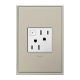 Adorne 15A Energy-Saving On-Off Outlet by Legrand Adorne, Color: White, Graphite-Legrand Adorne, Magnesium-Legrand Adorne, , | Casa Di Luce Lighting