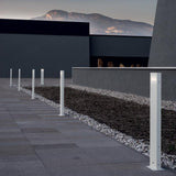 Nuda Outdoor Bollard by Artemide, Size: Small, Large, Option: Unilateral, Bilateral, | Casa Di Luce Lighting