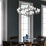 Artu Chandelier by Italamp, Finish: Brushed Chrome, , | Casa Di Luce Lighting
