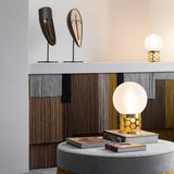 Atmosfera Table Lamp by Slamp, Color: Gold, Pewter, Size: Small, Medium, | Casa Di Luce Lighting
