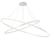 Ellisse Double Mega Pendant by Nemo, Finish: White, Color Temperature: 3000K, | Casa Di Luce Lighting