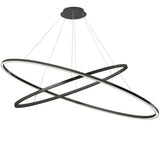 Ellisse Double Mega Pendant by Nemo, Finish: Black, Color Temperature: 2700K, | Casa Di Luce Lighting