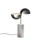 Elisabeth Table Lamp by Penta, Finish: Carrara Marble White-Penta, Glossy Black Nickel-Penta, Size: Small, Large, | Casa Di Luce Lighting