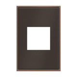 Adorne 1 Gang Cast Metal Wall Plate by Legrand Adorne, Finish: Black Nickel, Brushed Black Nickel, Brushed Satin Brass-Legrand Adorne, Brushed Stainless Steel, Coffee-Legrand Adorne, Matt Antique Copper-Legrand Adorne, Oiled Rubbed Bronze, Satin Black-Kichler, Nickel Satin, , | Casa Di Luce Lighting