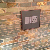 Adorne 2 Gang Cast Metal Wall Plate by Legrand Adorne, Finish: Black Nickel, Brushed Black Nickel, Brushed Satin Brass-Legrand Adorne, Brushed Stainless Steel, Coffee-Legrand Adorne, Matt Antique Copper-Legrand Adorne, Oiled Rubbed Bronze, Satin Black-Kichler, Nickel Satin, , | Casa Di Luce Lighting