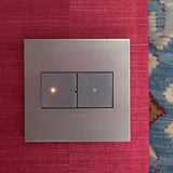 Adorne 2 Gang Cast Metal Wall Plate by Legrand Adorne, Finish: Black Nickel, Brushed Black Nickel, Brushed Satin Brass-Legrand Adorne, Brushed Stainless Steel, Coffee-Legrand Adorne, Matt Antique Copper-Legrand Adorne, Oiled Rubbed Bronze, Satin Black-Kichler, Nickel Satin, , | Casa Di Luce Lighting