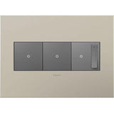 Adorne 3 Gang Cast Metal Wall Plate by Legrand Adorne, Finish: Black Nickel, Brushed Black Nickel, Brushed Satin Brass-Legrand Adorne, Brushed Stainless Steel, Coffee-Legrand Adorne, Matt Antique Copper-Legrand Adorne, Oiled Rubbed Bronze, Satin Black-Kichler, Nickel Satin, , | Casa Di Luce Lighting