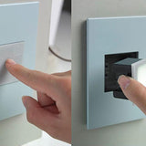 Adorne One Gang Screwless Wall Plate by Legrand Adorne, Color: Black Ink, Bronze, Evergreen, Mystic, Oatmeal, Peachy, Rosa, Gloss White, Gloss White On White, Graphite, Greige, Magnesium, Pale Blue, Powder White, Titanium, , | Casa Di Luce Lighting