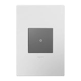 Adorne One Gang Screwless Wall Plate by Legrand Adorne, Color: Powder White, , | Casa Di Luce Lighting