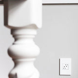 Adorne One Gang Screwless Wall Plate by Legrand Adorne, Color: Black Ink, Bronze, Evergreen, Mystic, Oatmeal, Peachy, Rosa, Gloss White, Gloss White On White, Graphite, Greige, Magnesium, Pale Blue, Powder White, Titanium, , | Casa Di Luce Lighting