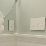 Adorne One-Gang-Plus Screwless Wall Plate by Legrand Adorne, Color: Black Ink, Bronze, Evergreen, Mystic, Oatmeal, Peachy, Rosa, Gloss White, Gloss White On White, Graphite, Greige, Magnesium, Pale Blue, Powder White, Titanium, , | Casa Di Luce Lighting