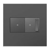 Adorne Two-Gang Screwless Wall Plate by Legrand Adorne, Color: Black Ink-Legrand Adorne, Bleu Noir-Legrand Adorne, Bronze-Legrand Adorne, Carnival-Legrand Adorne, Gloss White, Gloss White On White-Legrand Adorne, Golden Sands-Legrand Adorne, Graphite-Legrand Adorne, Greige-Legrand Adorne, Hibiscus-Legrand Adorne, Magnesium-Legrand Adorne, Pale Blue-Legrand Adorne, Powder White-Legrand Adorne, Satin Light Almond-Legrand Adorne, Titanium-Legrand Adorne, , | Casa Di Luce Lighting