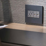 Adorne Two-Gang Screwless Wall Plate by Legrand Adorne, Color: Black Ink-Legrand Adorne, Bleu Noir-Legrand Adorne, Bronze-Legrand Adorne, Carnival-Legrand Adorne, Gloss White, Gloss White On White-Legrand Adorne, Golden Sands-Legrand Adorne, Graphite-Legrand Adorne, Greige-Legrand Adorne, Hibiscus-Legrand Adorne, Magnesium-Legrand Adorne, Pale Blue-Legrand Adorne, Powder White-Legrand Adorne, Satin Light Almond-Legrand Adorne, Titanium-Legrand Adorne, , | Casa Di Luce Lighting