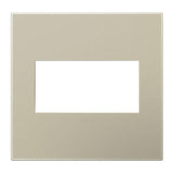 Adorne Two-Gang Screwless Wall Plate by Legrand Adorne, Color: Titanium-Legrand Adorne, , | Casa Di Luce Lighting