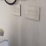 Adorne Two-Gang Screwless Wall Plate by Legrand Adorne, Color: Black Ink-Legrand Adorne, Bleu Noir-Legrand Adorne, Bronze-Legrand Adorne, Carnival-Legrand Adorne, Gloss White, Gloss White On White-Legrand Adorne, Golden Sands-Legrand Adorne, Graphite-Legrand Adorne, Greige-Legrand Adorne, Hibiscus-Legrand Adorne, Magnesium-Legrand Adorne, Pale Blue-Legrand Adorne, Powder White-Legrand Adorne, Satin Light Almond-Legrand Adorne, Titanium-Legrand Adorne, , | Casa Di Luce Lighting